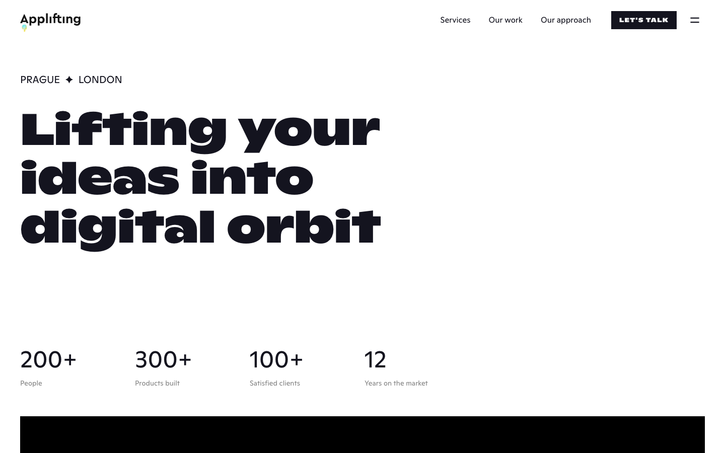 Screenshot of Applifting website