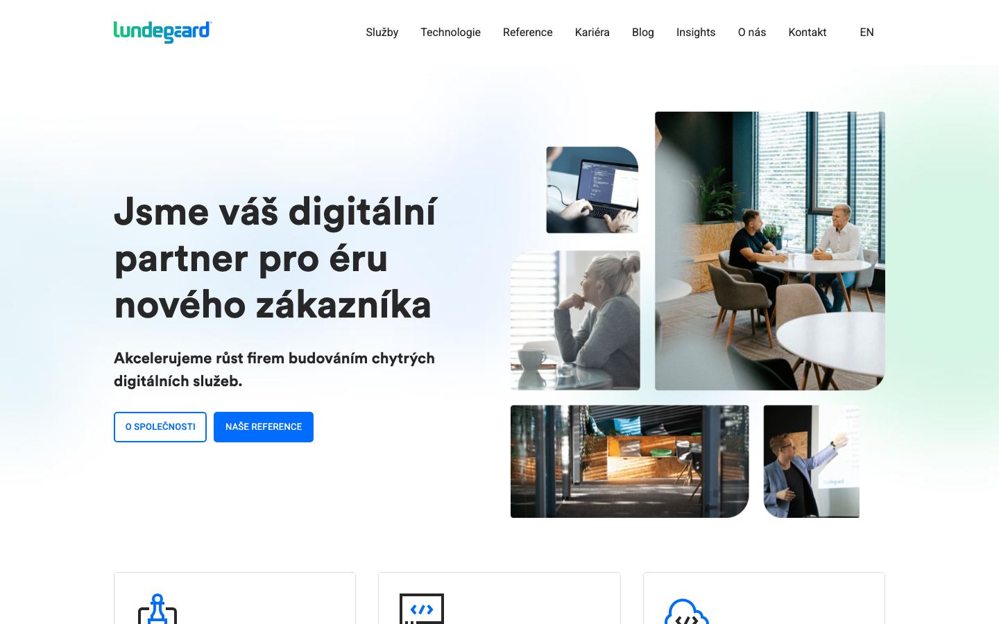 Snimek webu Lundegaard